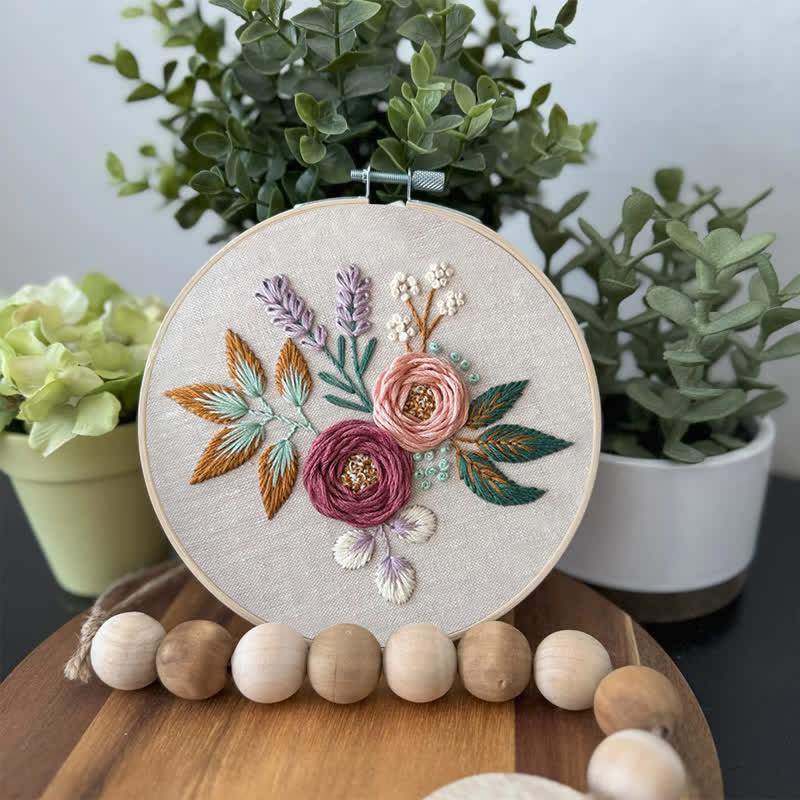 Rubbyoo Embroidery Kit - Dreamy Florals | Beginner Friendly Embroidery - image 3