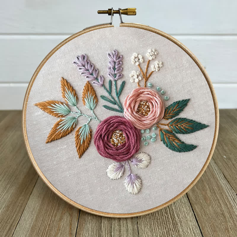 Rubbyoo Embroidery Kit - Dreamy Florals | Beginner Friendly Embroidery - image 4