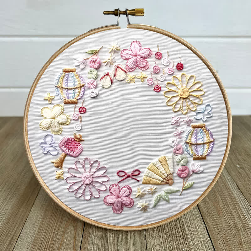 Rubbyoo Embroidery Kit - Pink Fantasy Flower World | Beginner Friendly Embroidery - image 3