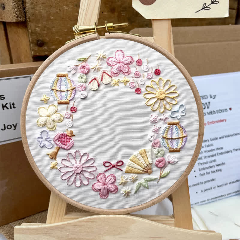 Rubbyoo Embroidery Kit - Pink Fantasy Flower World | Beginner Friendly Embroidery - image 5