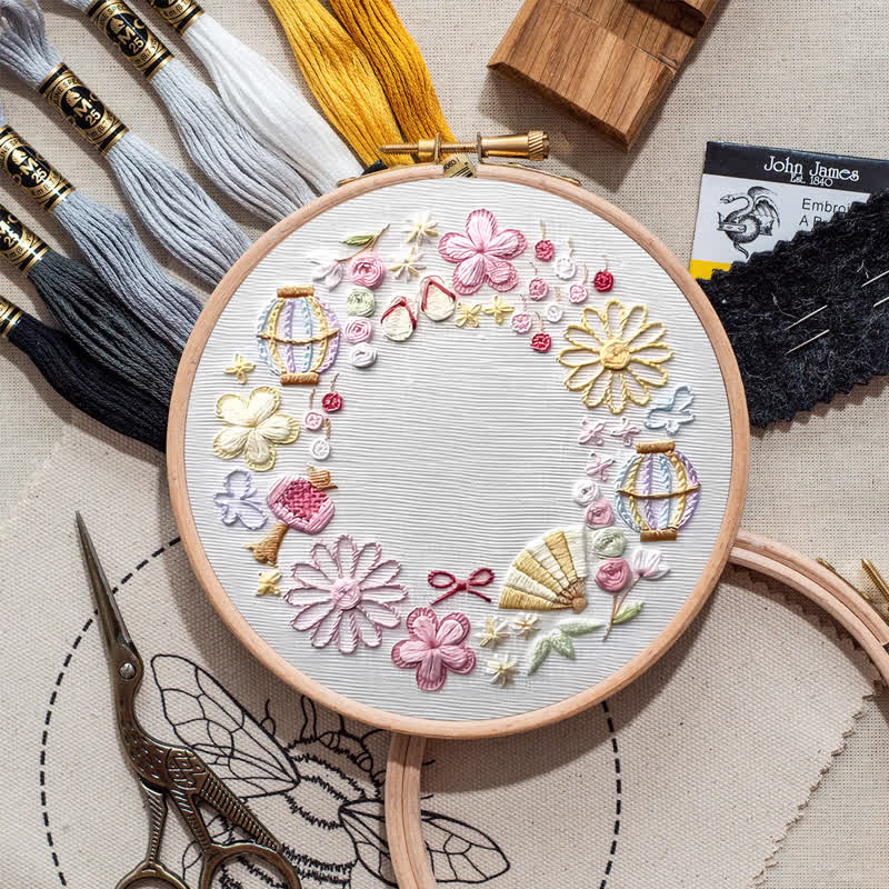 Rubbyoo Embroidery Kit - Pink Fantasy Flower World | Beginner Friendly Embroidery - image 8