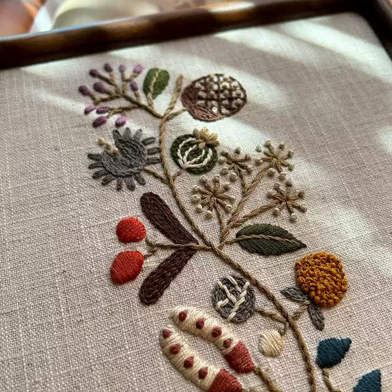 Decorative Painting Embroidery - Wild Flowers Beginner Friendly Embroidery - image 2