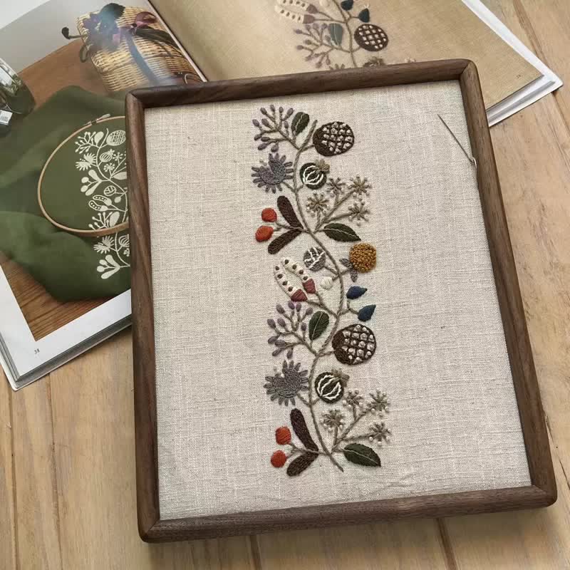 Decorative Painting Embroidery - Wild Flowers Beginner Friendly Embroidery - image 0