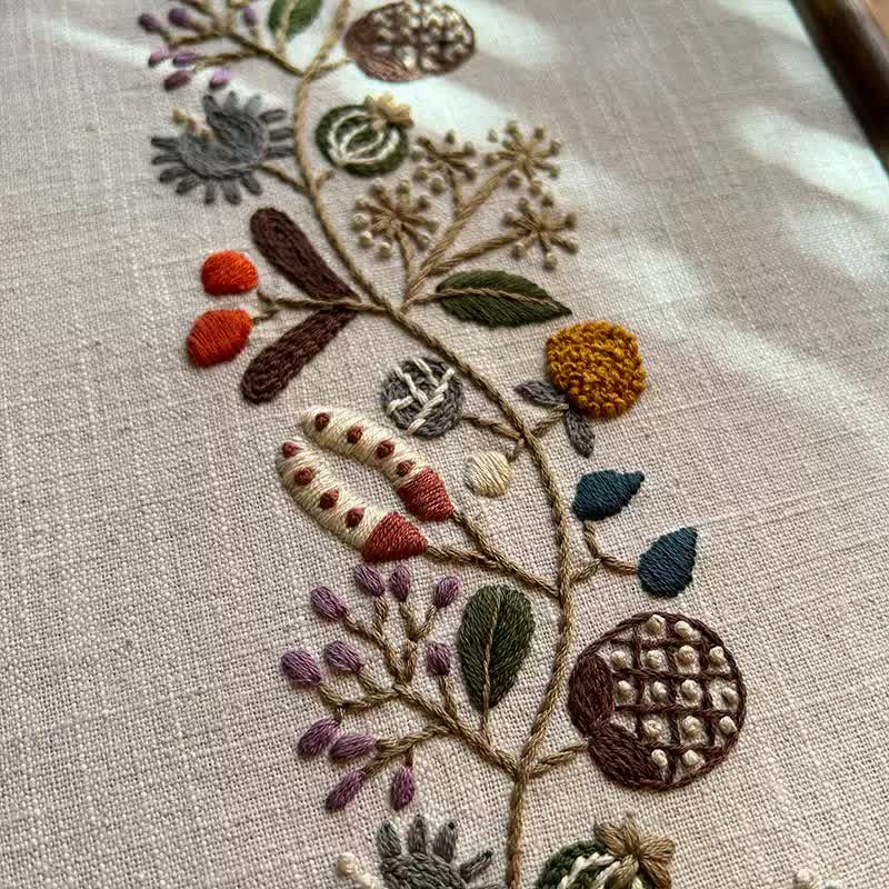 Decorative Painting Embroidery - Wild Flowers Beginner Friendly Embroidery - image 3
