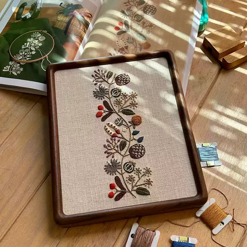 Decorative Painting Embroidery - Wild Flowers Beginner Friendly Embroidery - image 1