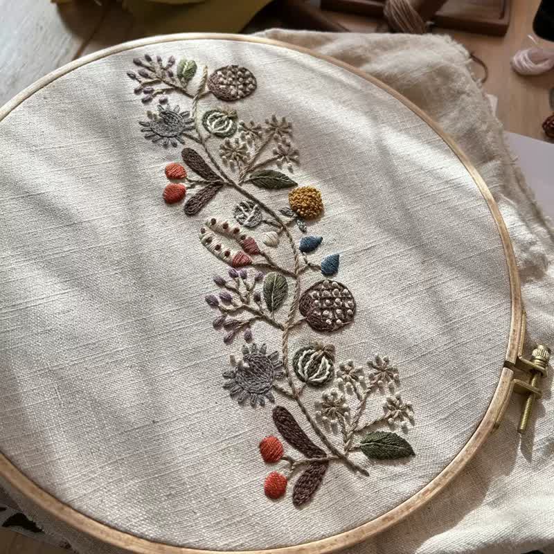 Decorative Painting Embroidery - Wild Flowers Beginner Friendly Embroidery - image 4