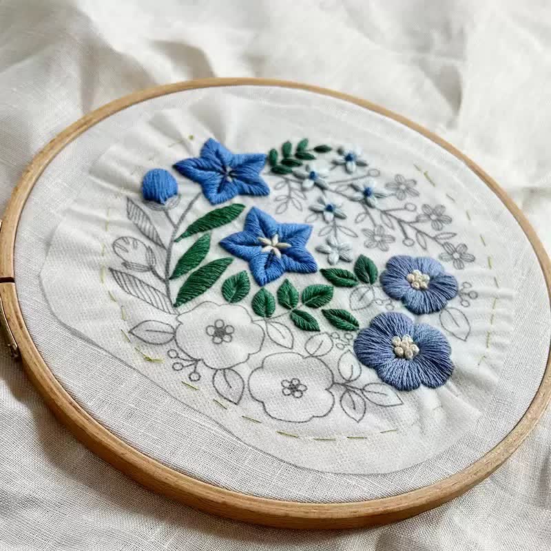 Decorative Painting Embroidery - Wild Flowers Beginner Friendly Embroidery - image 1