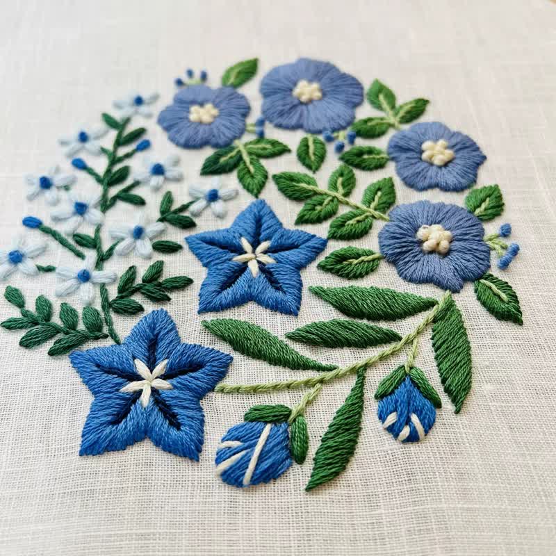 Decorative Painting Embroidery - Wild Flowers Beginner Friendly Embroidery - image 2