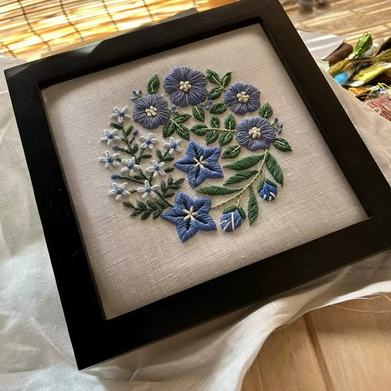 Decorative Painting Embroidery - Wild Flowers Beginner Friendly Embroidery - image 0