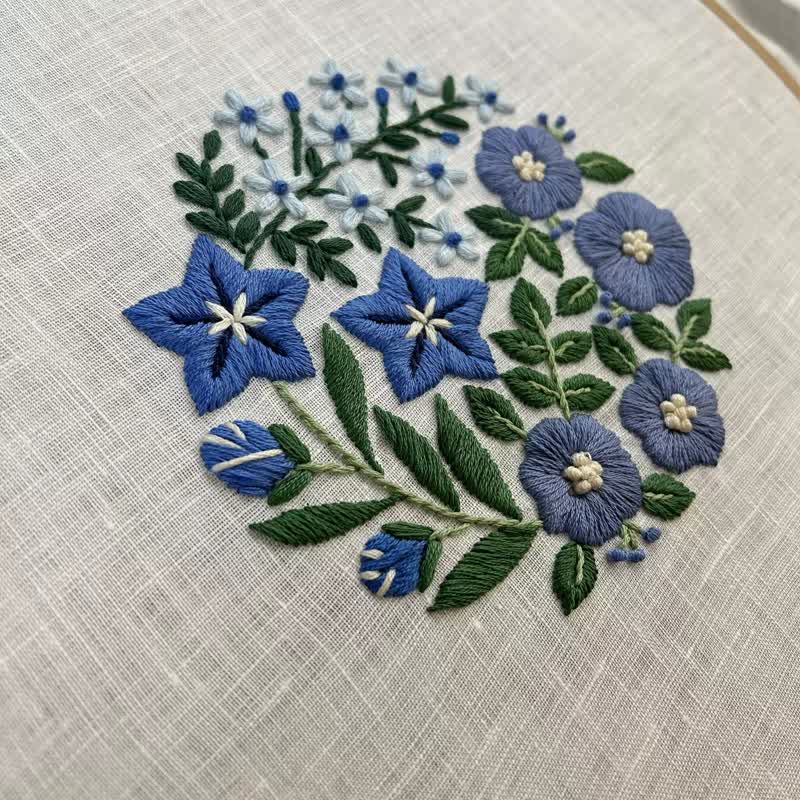 Decorative Painting Embroidery - Wild Flowers Beginner Friendly Embroidery - image 4