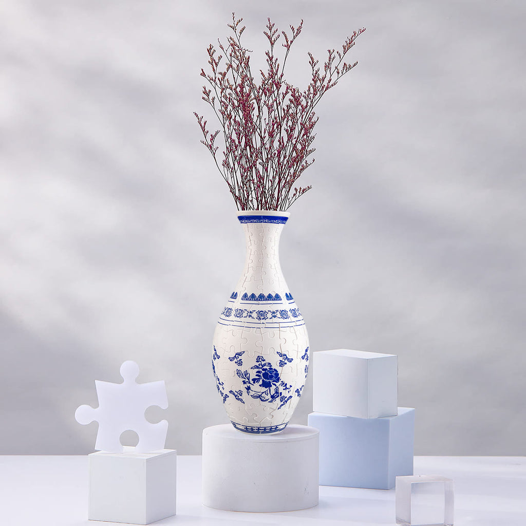 Rubbyoo 3D Jigsaw Puzzle Vase | Blue And White - image 1