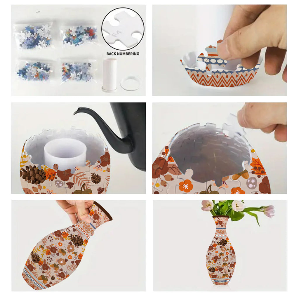 Rubbyoo 3D Jigsaw Puzzle Vase | Autumn Abundance - image 4