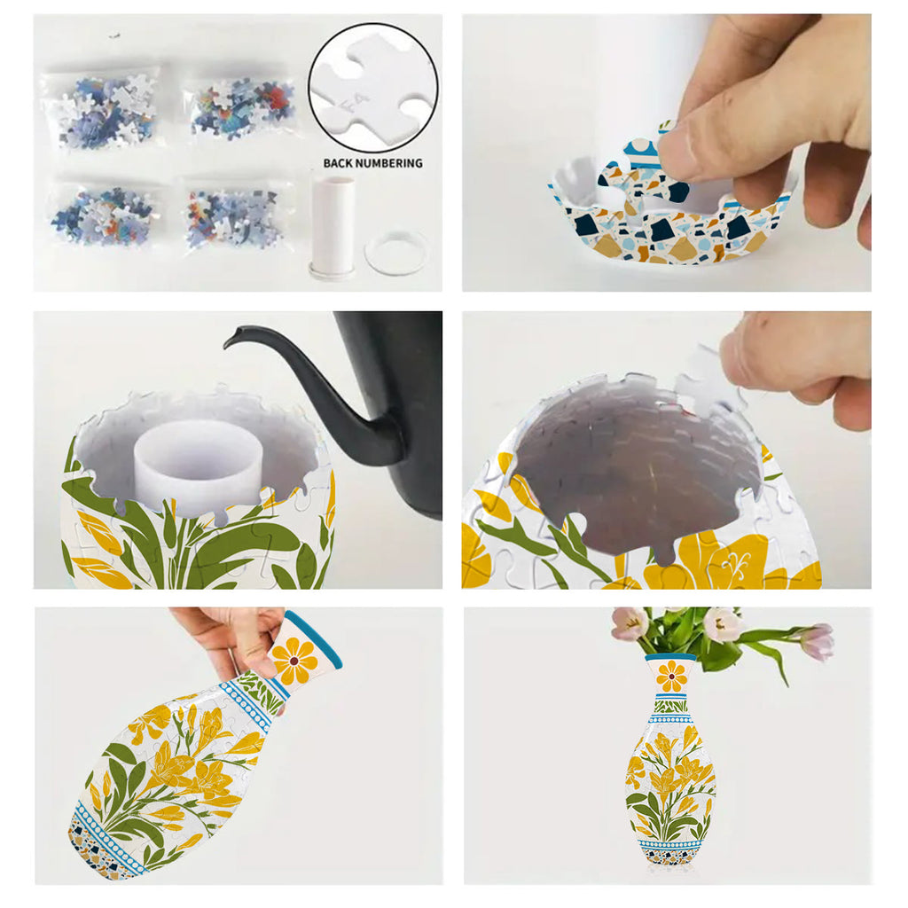 Rubbyoo 3D Jigsaw Puzzle Vase | Summer Blossom - image 4