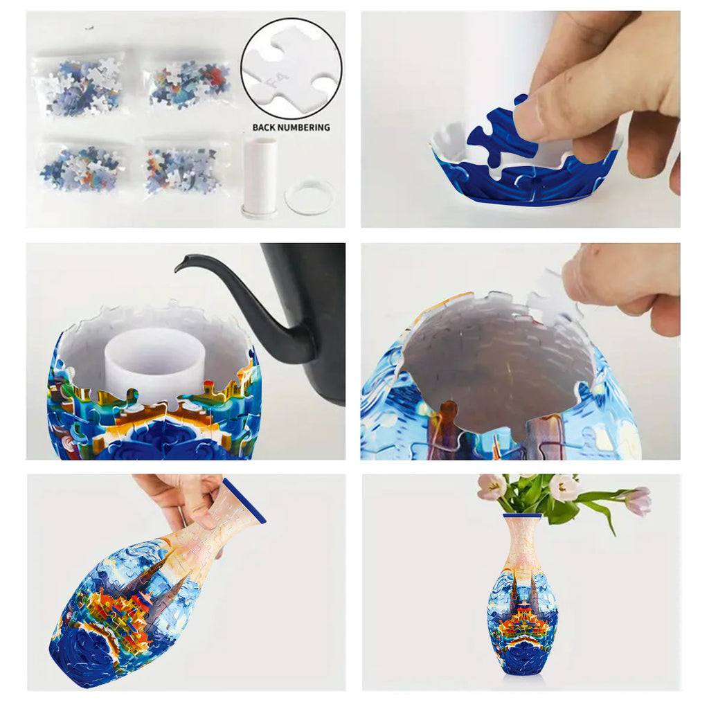 Rubbyoo 3D Jigsaw Puzzle Vase | Castle - image 4