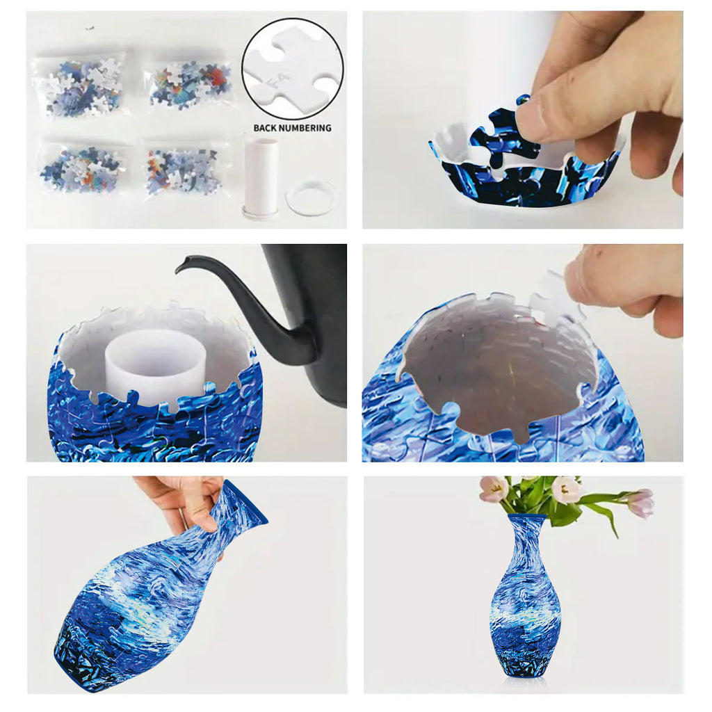 Rubbyoo 3D Jigsaw Puzzle Vase | Waves - image 4