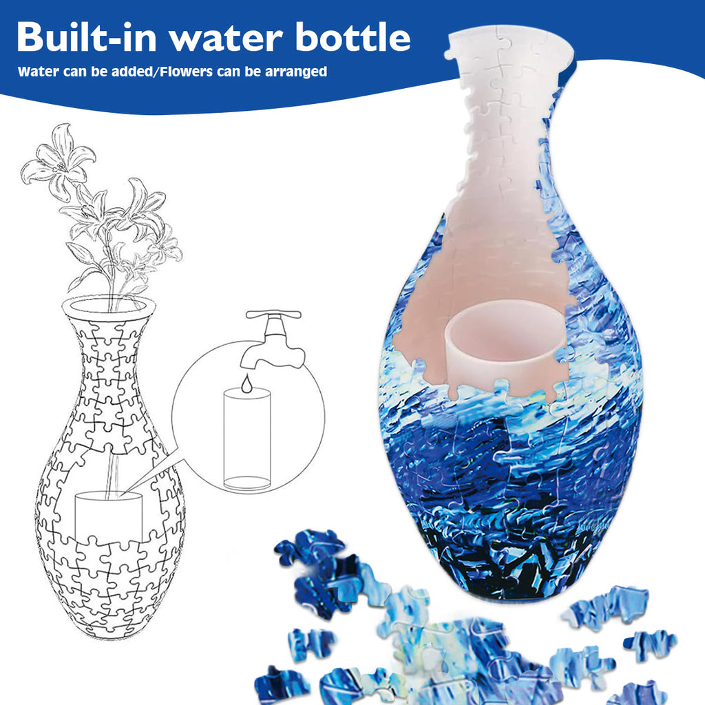 Rubbyoo 3D Jigsaw Puzzle Vase | Waves - image 3