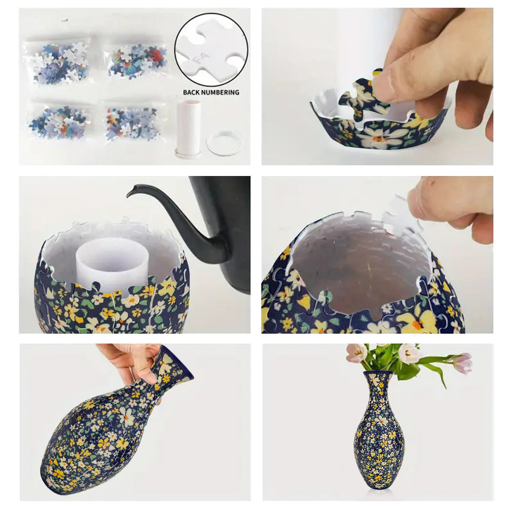 Rubbyoo 3D Jigsaw Puzzle Vase | Blossom Whisper - image 4