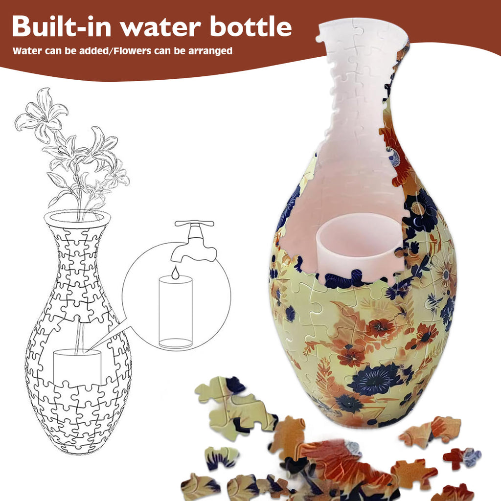 Rubbyoo 3D Jigsaw Puzzle Vase | Amber Bloom - image 2