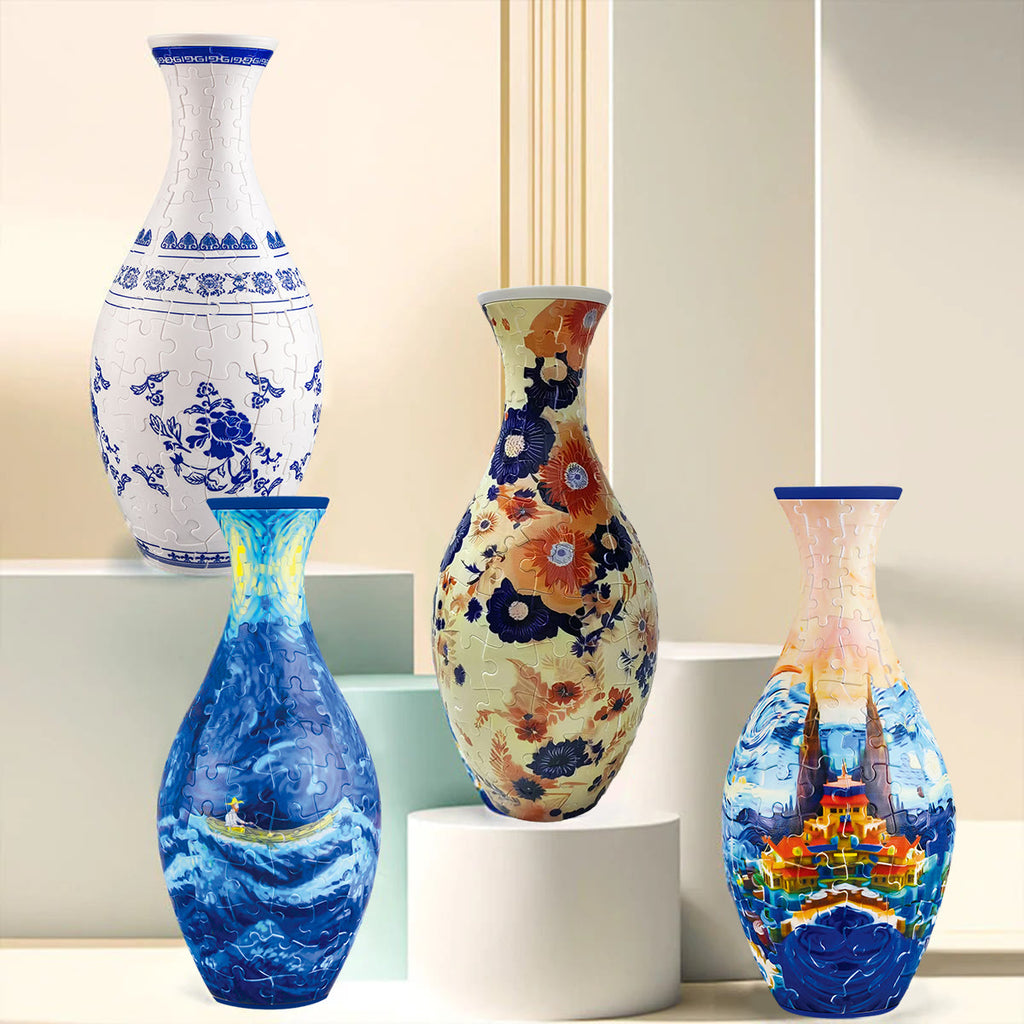 Rubbyoo 3D Jigsaw Puzzle Vase | Amber Bloom - image 8