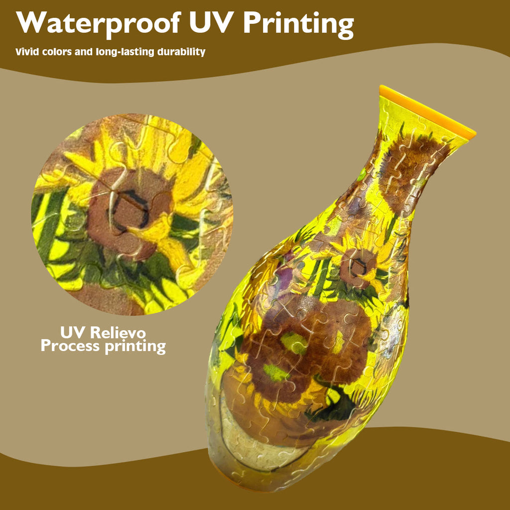 Rubbyoo 3d Jigsaw Puzzle Vase | Sunflower - image 3