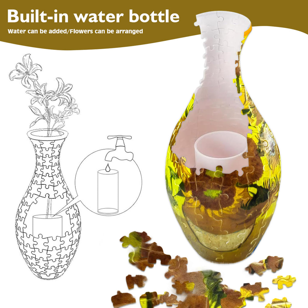 Rubbyoo 3d Jigsaw Puzzle Vase | Sunflower - image 2
