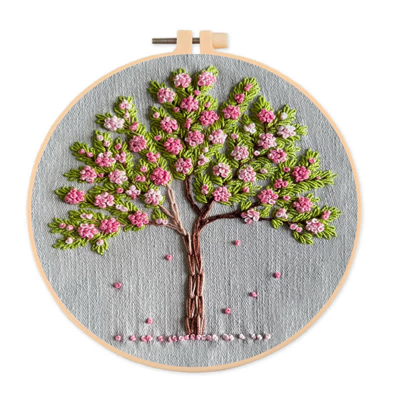Rubbyoo Embroidery Kit - Pink Blossom  - 20*20cm - image 0