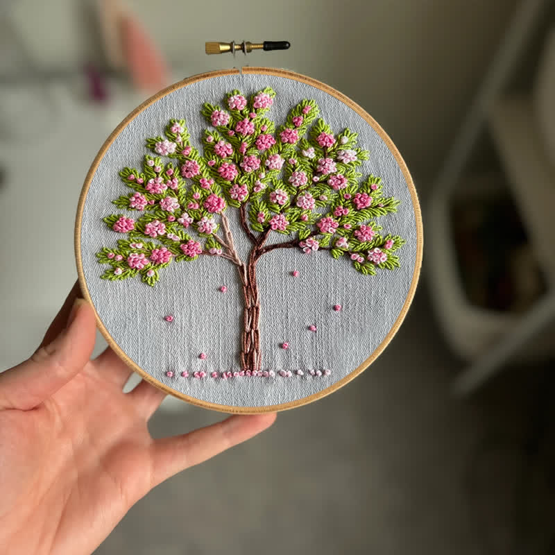 Rubbyoo Embroidery Kit - Pink Blossom  - image 1