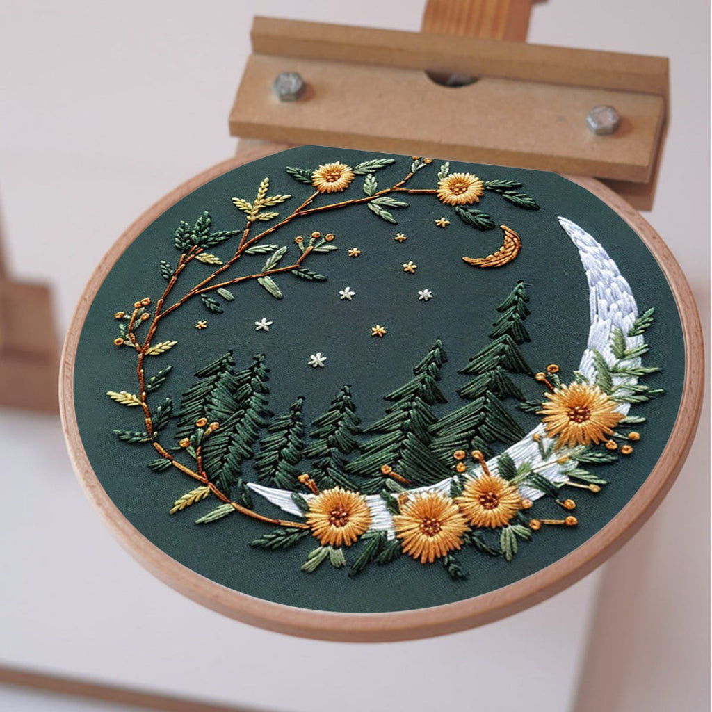 Rubbyoo Embroidery Kit - Moonlit Meadow | DIY Craft Kits For Craft Lover - image 6