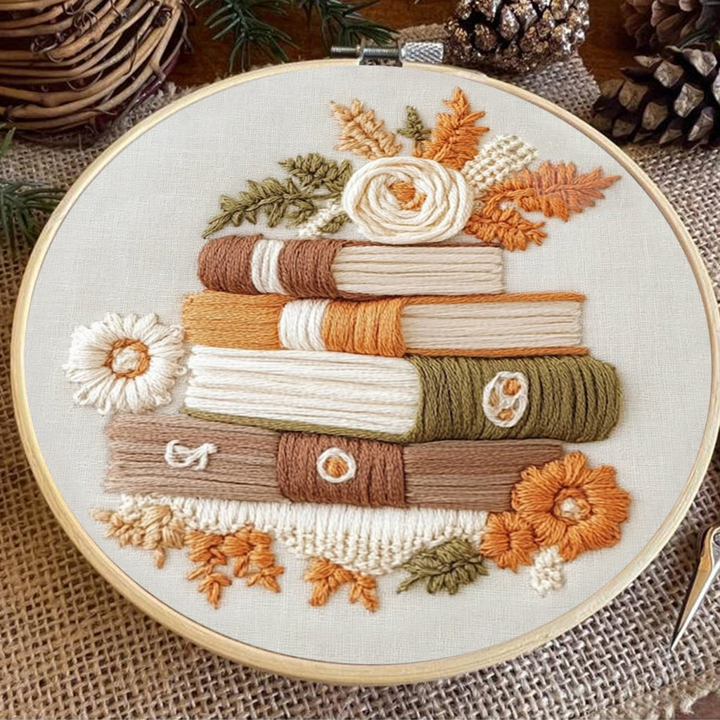 Rubbyoo Embroidery Kit - Autumn Pages | Hand Stitch Cozy Crafts - image 6