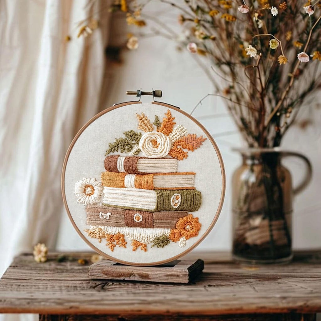 Rubbyoo Embroidery Kit - Autumn Pages | Hand Stitch Cozy Crafts - image 1