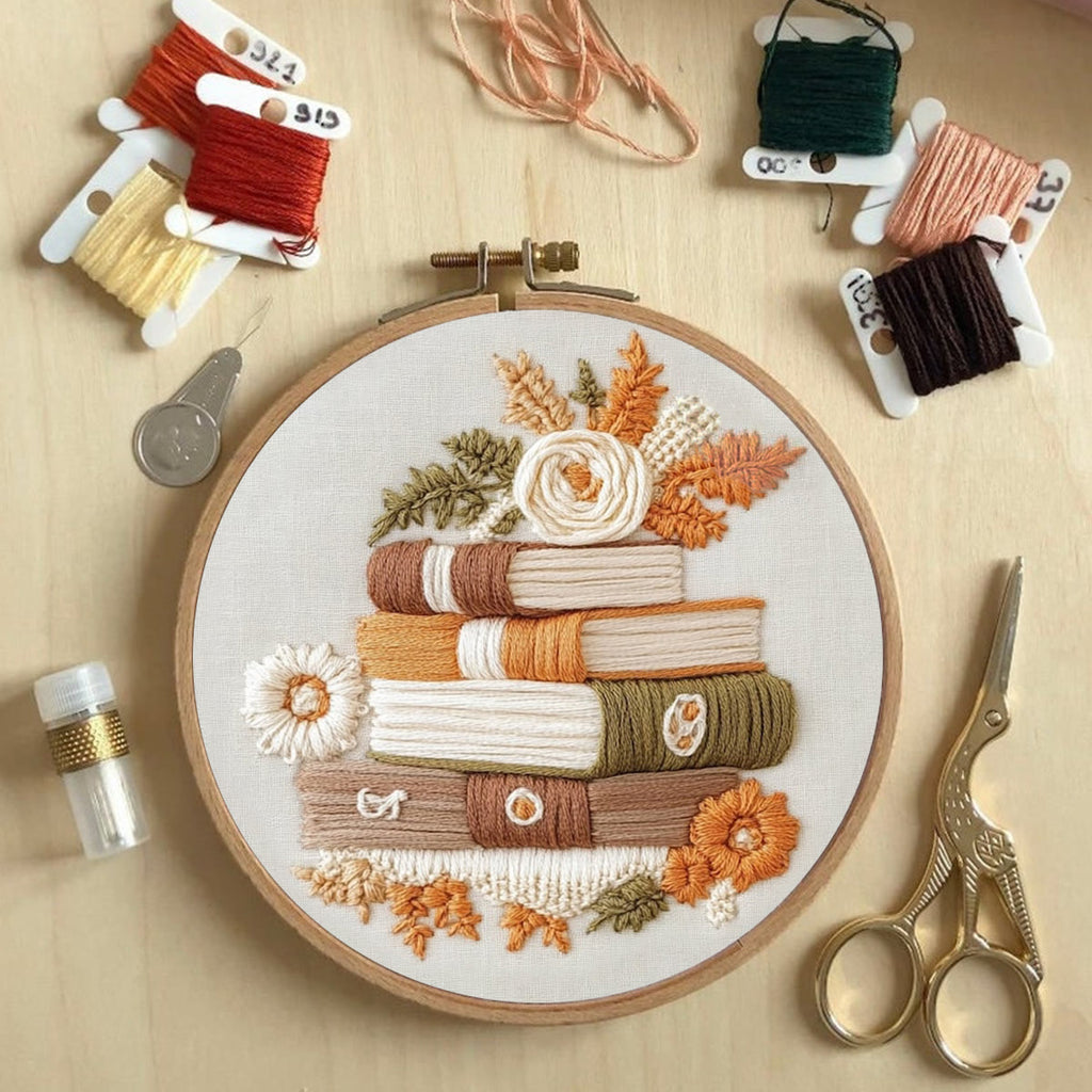 Rubbyoo Embroidery Kit - Autumn Pages | Hand Stitch Cozy Crafts - image 4