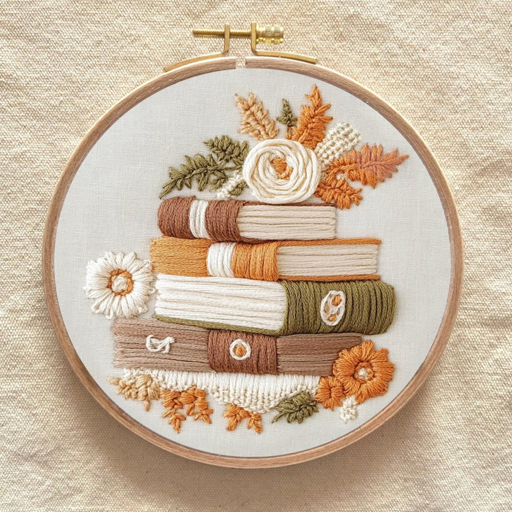 Rubbyoo Embroidery Kit - Autumn Pages | Hand Stitch Cozy Crafts - image 8