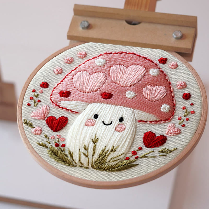 Rubbyoo Embroidery Kit -Love Shroom | Starter kit Needlework Gift - image 4