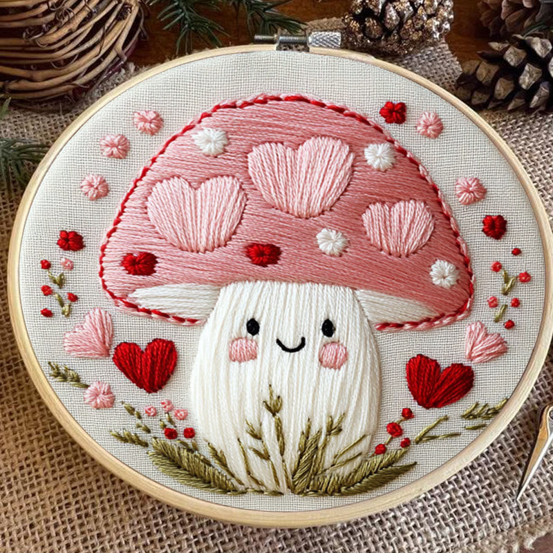 Rubbyoo Embroidery Kit -Love Shroom | Starter kit Needlework Gift - image 6
