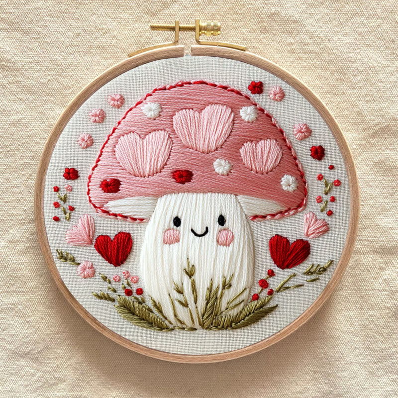 Rubbyoo Embroidery Kit -Love Shroom | Starter kit Needlework Gift - image 8