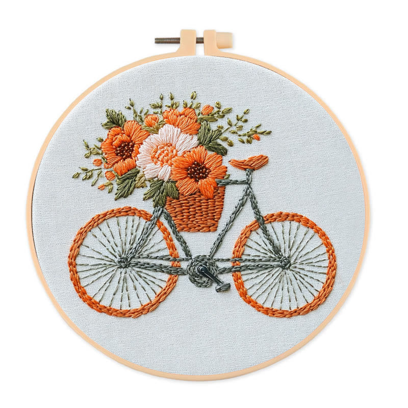 Rubbyoo Embroidery Kit -Pedals and Petals | For Craft Lover  Cozy Crafts - 20*20cm - image 0
