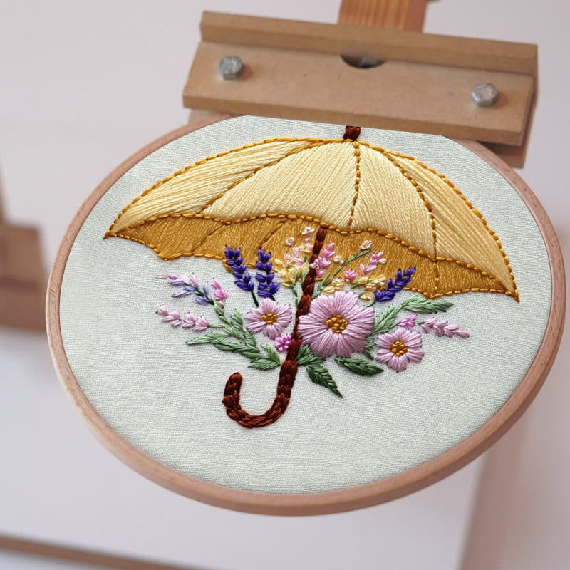 Rubbyoo Embroidery Kit - Floral Umbrella | Diy Craft Kits  For Beginners - image 5