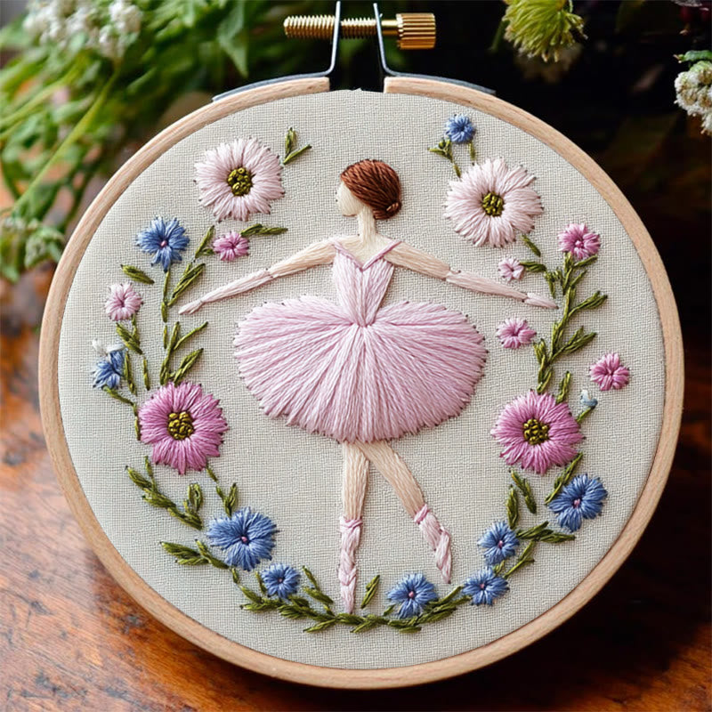 Rubbyoo Embroidery Kit - Ballet Blooms | Diy Kit For Women  Starter kit - image 5
