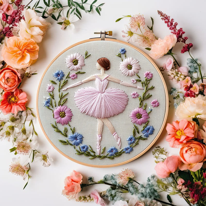 Rubbyoo Embroidery Kit - Ballet Blooms | Diy Kit For Women  Starter kit - image 7