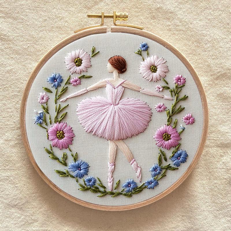 Rubbyoo Embroidery Kit - Ballet Blooms | Diy Kit For Women  Starter kit - image 8
