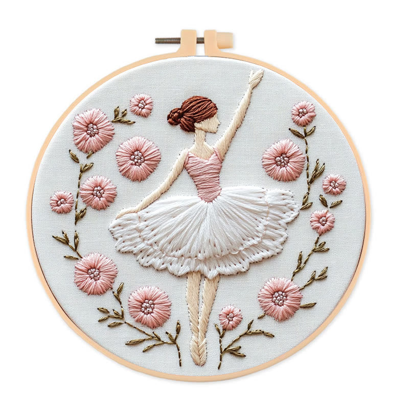 Rubbyoo Embroidery Kit - Graceful Blooms | Diy Kit For Women Hand Stitch - 20*20cm - image 0