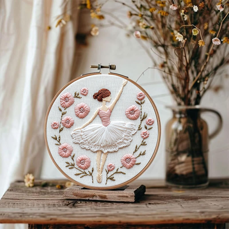 Rubbyoo Embroidery Kit - Graceful Blooms | Diy Kit For Women Hand Stitch - image 1