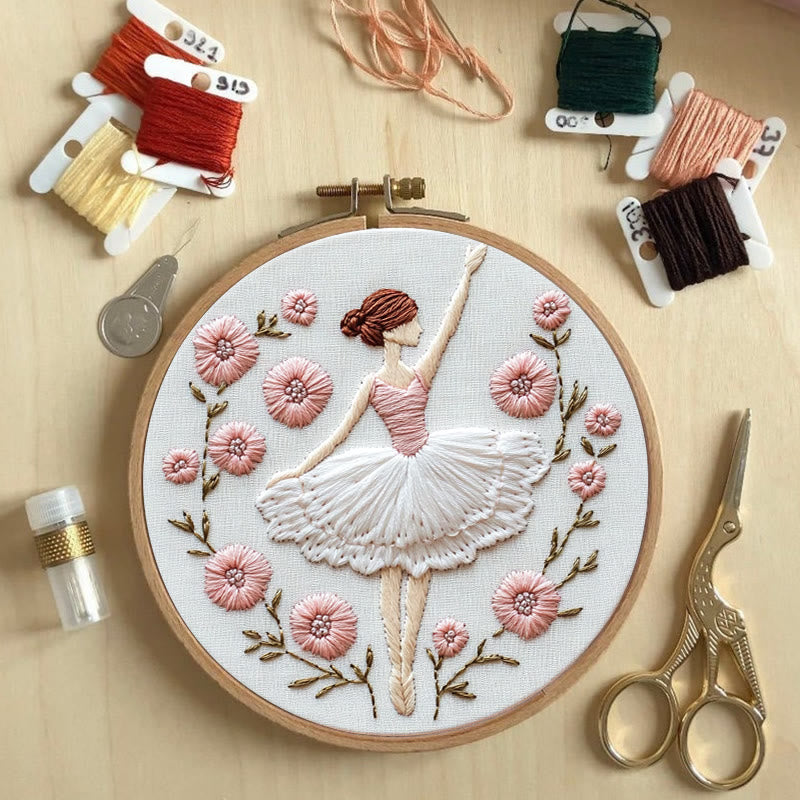 Rubbyoo Embroidery Kit - Graceful Blooms | Diy Kit For Women Hand Stitch - image 2