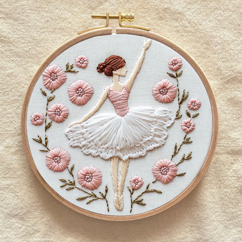 Rubbyoo Embroidery Kit - Graceful Blooms | Diy Kit For Women Hand Stitch - image 8