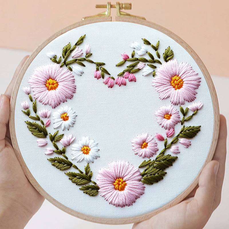 Rubbyoo Embroidery Kit - Floral Embrace | Easy Embroidery Kit for Beginners - image 3