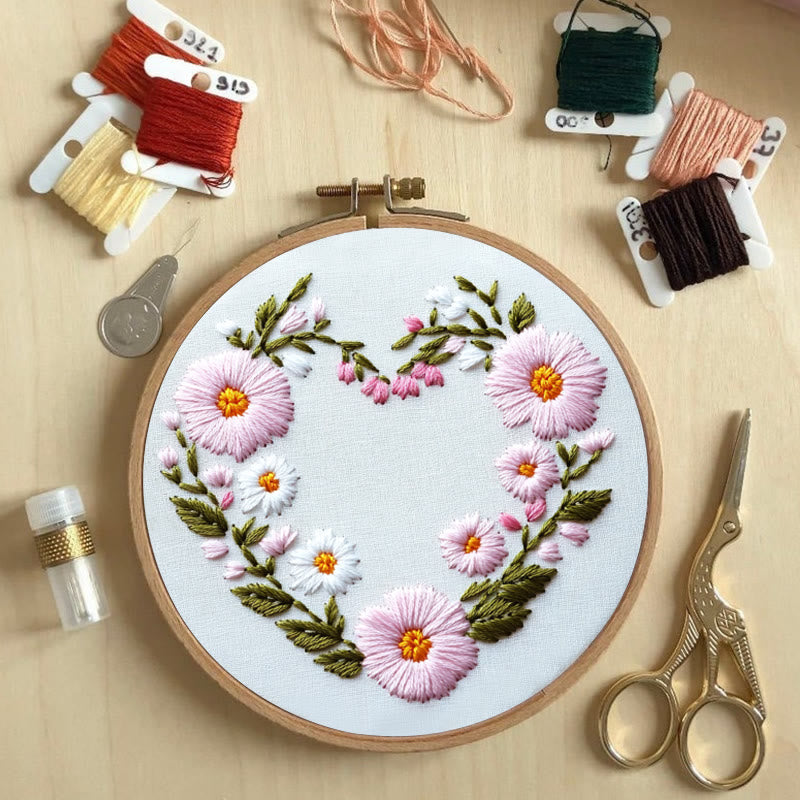 Rubbyoo Embroidery Kit - Floral Embrace | Easy Embroidery Kit for Beginners - image 2