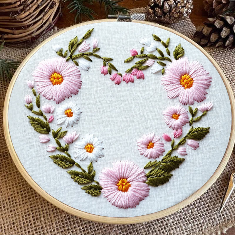 Rubbyoo Embroidery Kit - Floral Embrace | Easy Embroidery Kit for Beginners - image 6