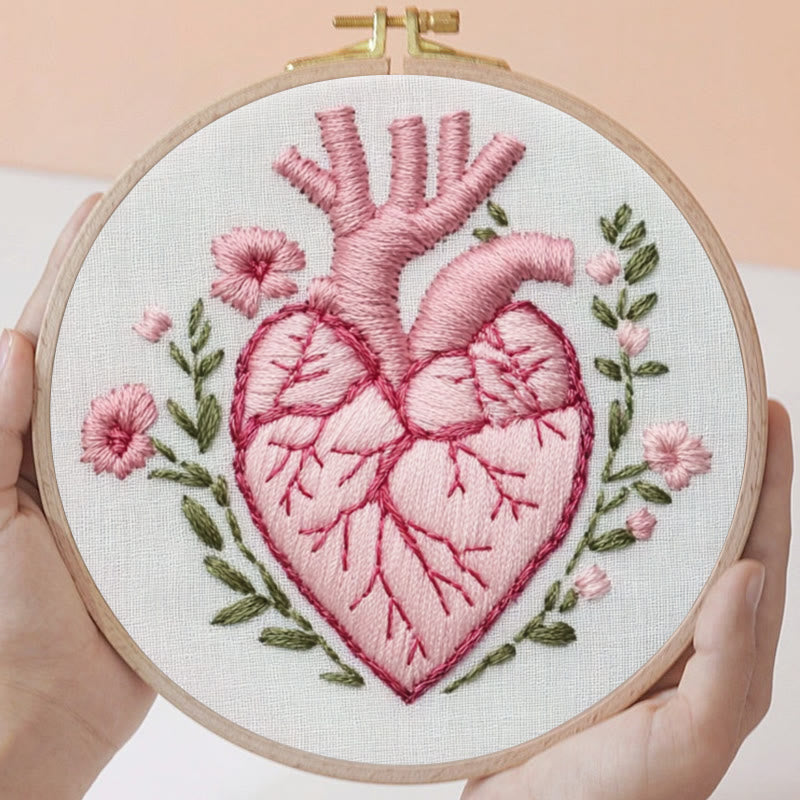 Rubbyoo Embroidery Kit - Heartfelt Bloom | Cozy Crafts Diy Kit For Women - image 2