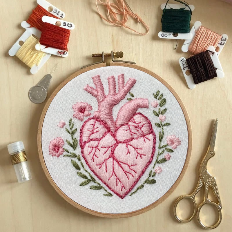 Rubbyoo Embroidery Kit - Heartfelt Bloom | Cozy Crafts Diy Kit For Women - image 3