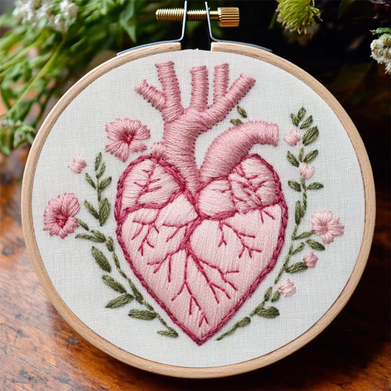 Rubbyoo Embroidery Kit - Heartfelt Bloom | Cozy Crafts Diy Kit For Women - image 4